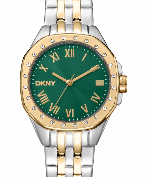 DKNY BROOKLYN MINI UR DAME STÅL OG GULD FARVET MED LÆNKE - DK1L013M0095