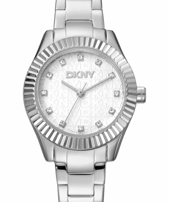 DKNY CHAMBERS GLITZ UR DAME STÅL MED LÆNKE - DK1L017M0035