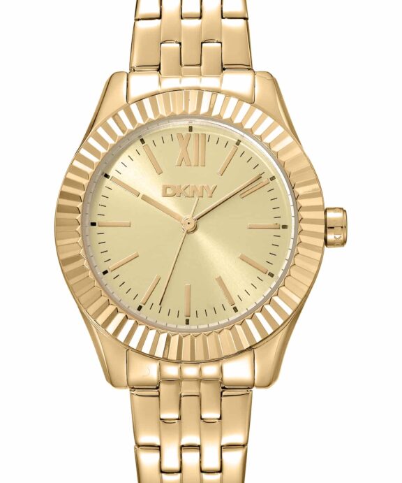 DKNY EVERYDAY UR DAME GULD FARVET MED LÆNKE - DK1L017M1065