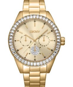 DKNY NOLITA MULTI GLITZ UR DAME GULD FARVET MED LÆNKE - DK1L027M0045