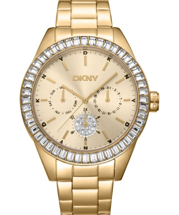 DKNY NOLITA MULTI GLITZ UR DAME GULD FARVET MED LÆNKE - DK1L027M0045