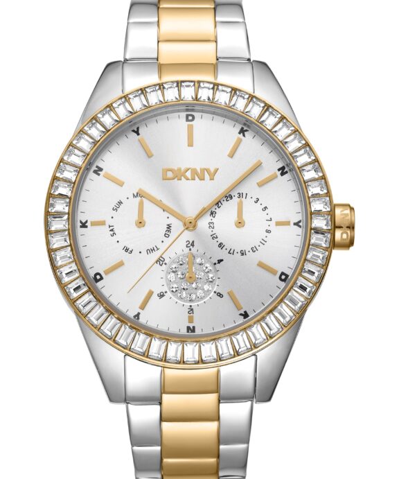 DKNY NOLITA MULTI GLITZ UR DAME STÅL OG GULD FARVET MED LÆNKE - DK1L027M0075
