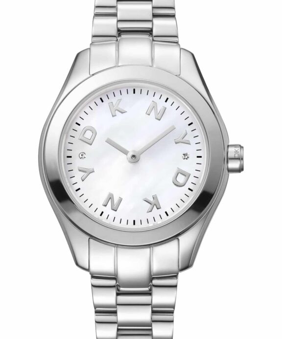 DKNY ASTORIA LOGO UR DAME I STÅL - DK1L033M0045