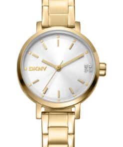 DKNY SOHO GLITZ UR DAME GULD FARVET MED LÆNKE - DK1L038M0055
