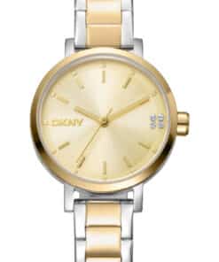 DKNY SOHO GLITZ UR DAME STÅL OG GULD FARVET MED LÆNKE - DK1L038M0075