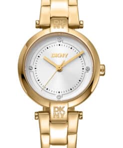 DKNY ESSENTIAL MINI UR DAME GULD FARVET MED LÆNKE - DK1L043M0055