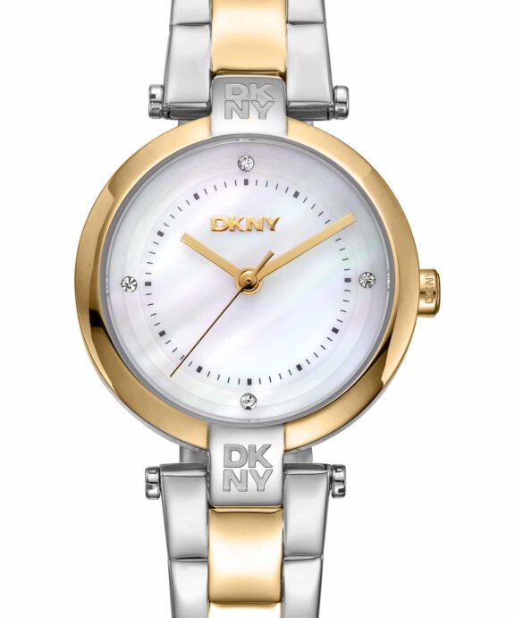 DKNY ESSENTIAL MINI UR DAME TO FARVET MED LÆNKE - DK1L043M0075