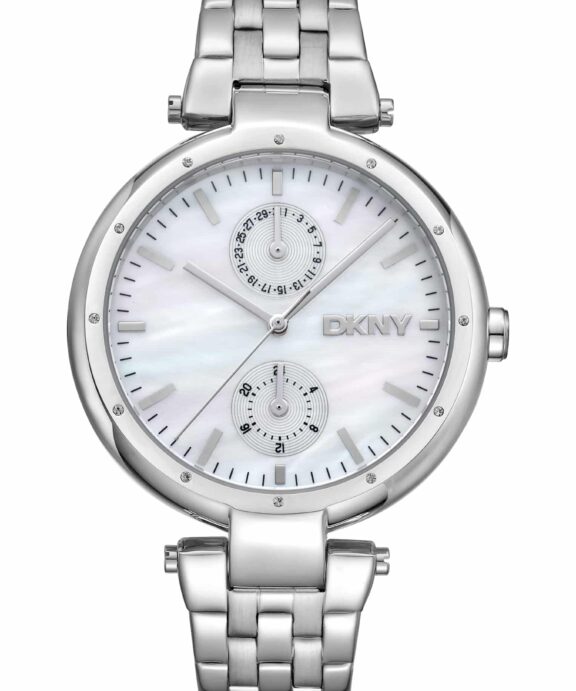 DKNY DOWNTOWN MULTI UR DAME I STÅL - DK1L066M0045