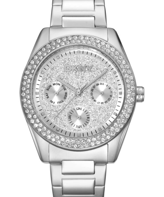 DKNY CHAMPERS MULTI GLITZ UR DAME I STÅL - DK1L078M0015