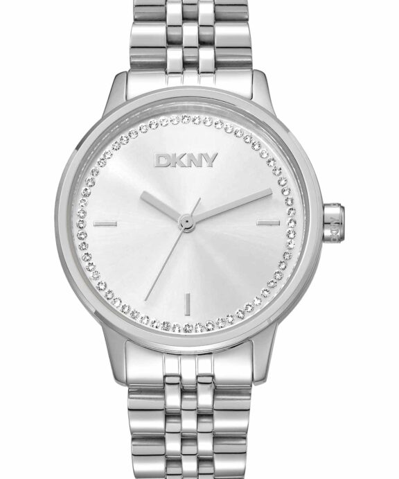 DKNY EVERYDAY UR DAME I STÅL MED STEN PÅ SKIVEN - DK1L086M0045