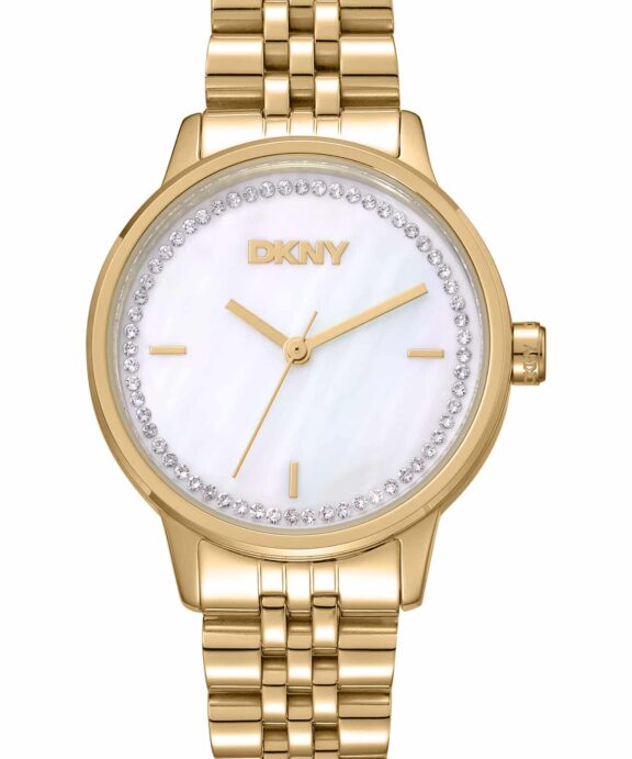 DKNY EVERYDAY UR DAME I GULD FARVET STÅL - DK1L086M0055