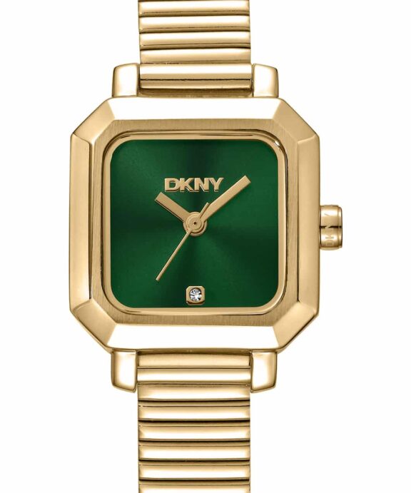 DKNY EVERYDAY KANTET UR DAME GULD FARVET MED LÆNKE - DK1L123M0045