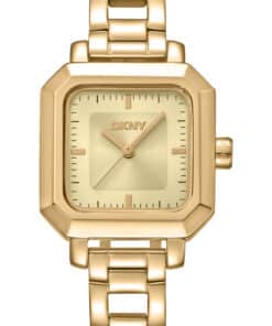 DKNY URBAN FIRKANTET UR DAME GULD FARVET MED LÆNKE - DK1L124M0035