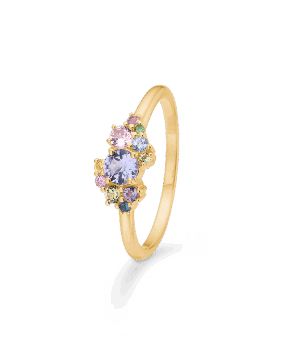 MADS Z LITTLE PRINCE RING I 14 KARAT GULD MED ÆGTE ÆDELSTENE - 1546098