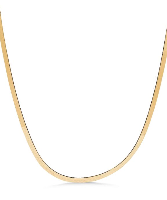 STUDIO Z COBRA SMALL SLIBEBEN HALSKÆDE I FORGYLDT SØLV - 7220319