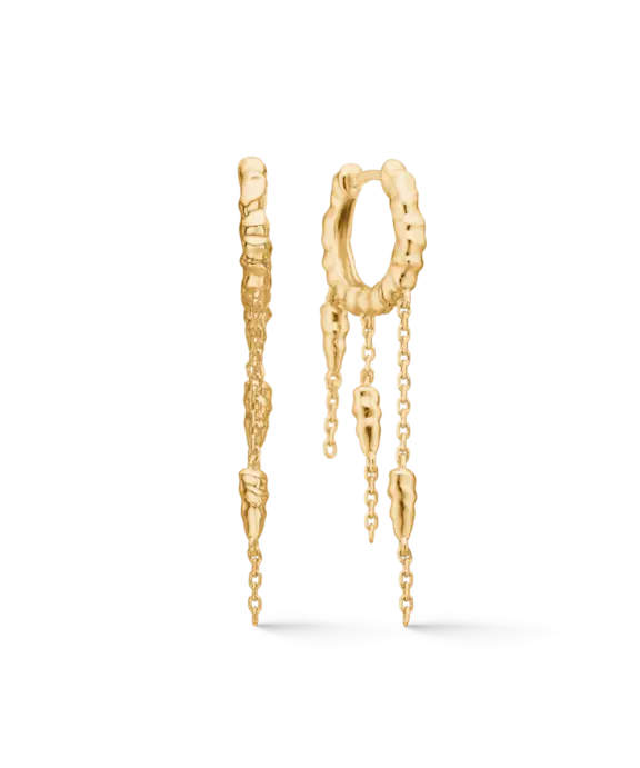 STUDIO Z ICICLE ØRERINGE FORGYLDT - 7210937