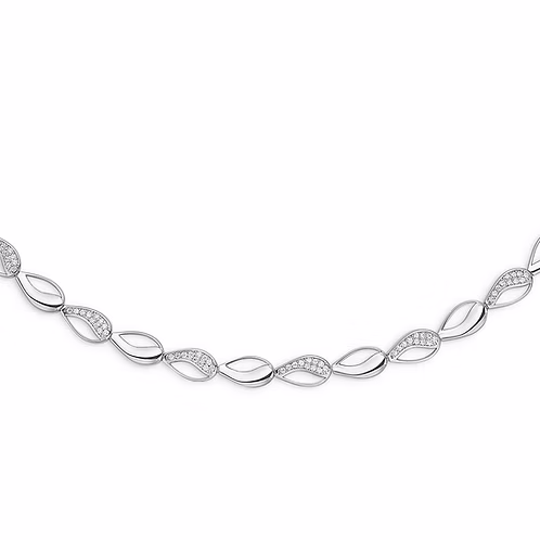 RANDERS SØLV ARMBÅND LED MED STEN - 507206