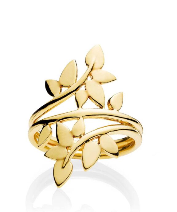 IZABEL CAMILLE POETRY LARGE SHINY I FORGYLDT SØLV - A4091GS