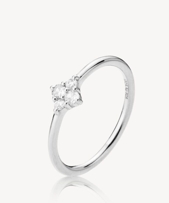 IZABEL CAMILLE ANGELINA RING I SØLV MED ZIRKONIA - A4192SWSWHITE