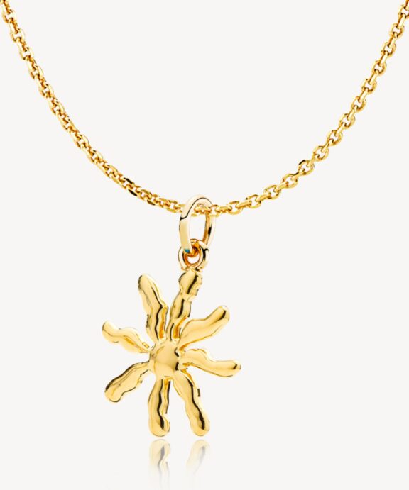 IZABEL CAMILLE CORNELIA SØLV FORGYLDT HALSKÆDE - AS65002GS45