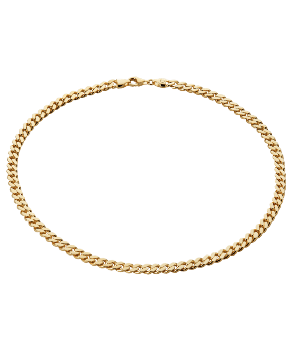 CAMILLE BRINCH MEDIUM PANZER CHOKER I FORGYLDT SØLV 45 CM - MPC-FG-45