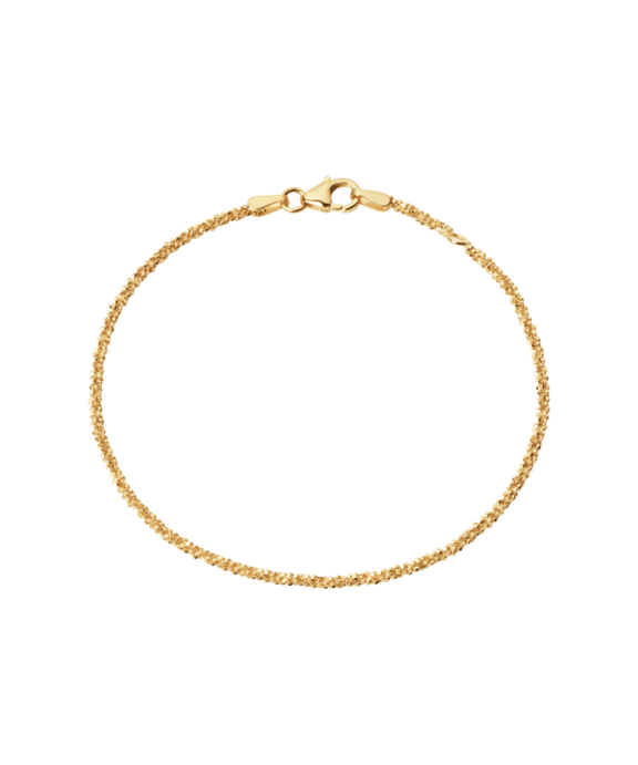 CAMILLE BRINCH MILLION DOTS ARMBÅND I FORGYLDT SØLV 18-19 CM - MDB-FG-18-19