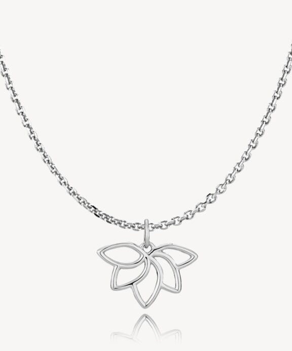 IZABEL CAMILLE NIGELLA HALSKÆDE I SØLV 45 CM - S20452SWS45