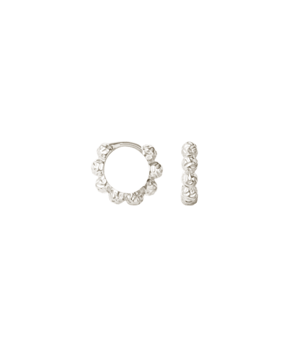 CAMILLE BRINCH SMALL DOTS HOOPS I SØLV - SDH