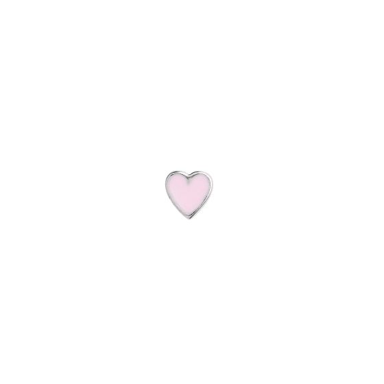 STINE A PETIT HEARTS PINK SØLV - 1181-00-LIGHT PINK