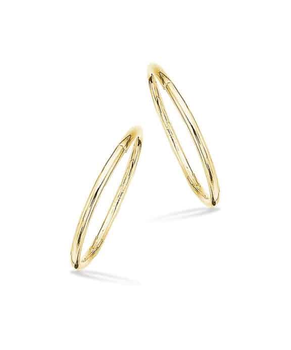 SCROUPLES CLIP-CREOLER I FORGYLDT SØLV 16,5 MM - 193562FG