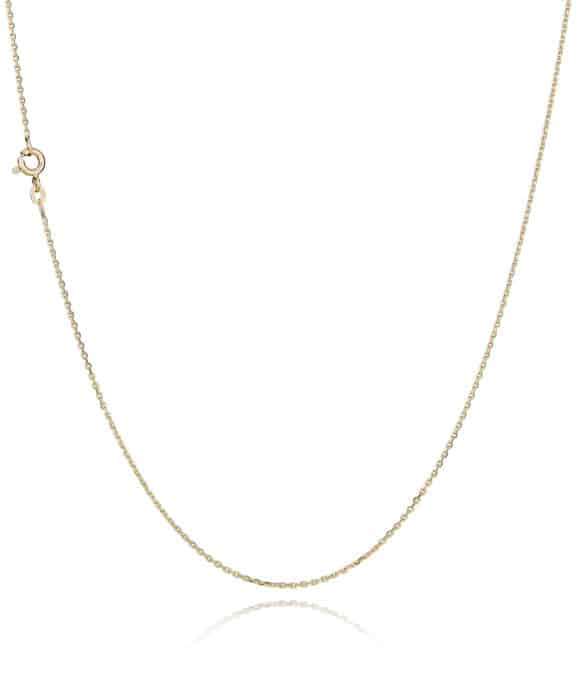 BNH HALSKÆDE ANKER FACET I 8 KARAT GULD 45 CM - A804045F