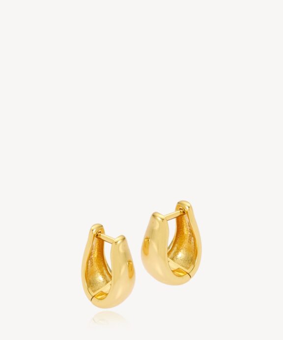 IZABEL CAMILLE ANNA ØRERINGE I FORGYLDT SØLV - A1888GS