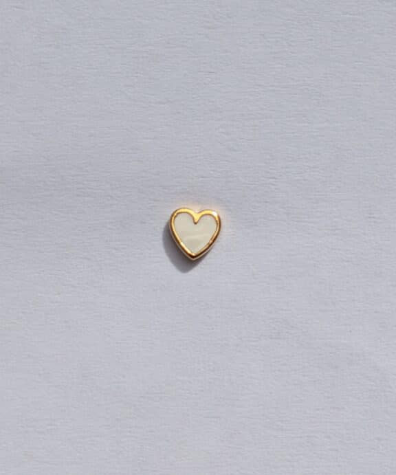 STINE A PETIT LOVE HEART HVID - 1181-02-WHITE