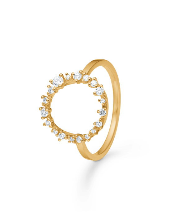 MADS Z LUCIA RING I 14 KARAT GULD MED BRILLANTER - 1541054