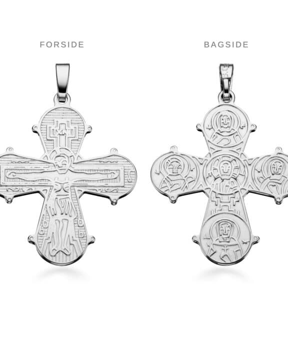 SCROUPLES DAGMARKORS STOR I SØLV 25X22 MM - 20252