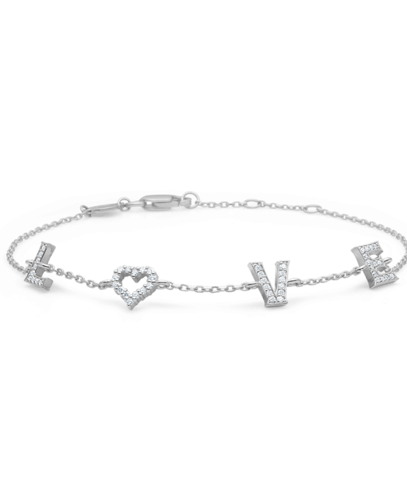 MADS Z TENDER LOVE ARMBÅND I SØLV MED ZIRKONIA 16+2 CM - 2157100