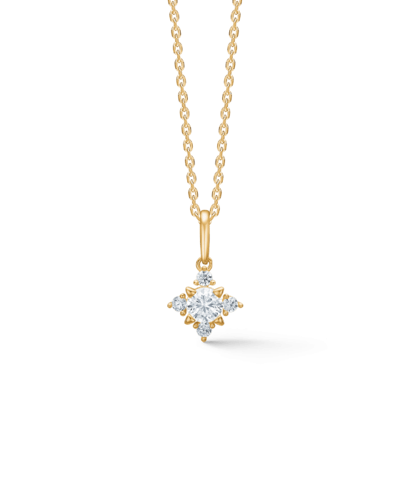 MADS Z SUPER NOVA VEDHÆNG I 8 KARAT GULD MED ZIRKONIA - 3337095