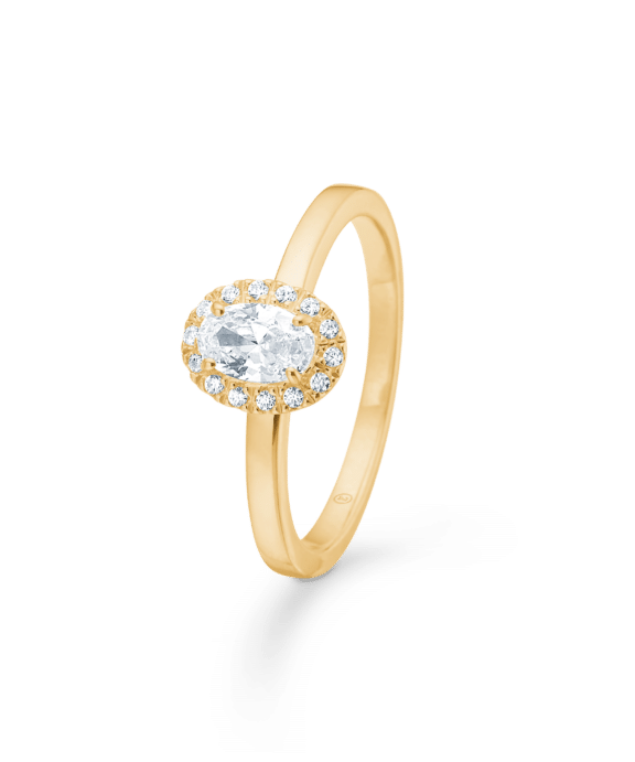MADS Z STELLAR RING I 8 KARAT GULD MED ZIRKONIA - 3347001