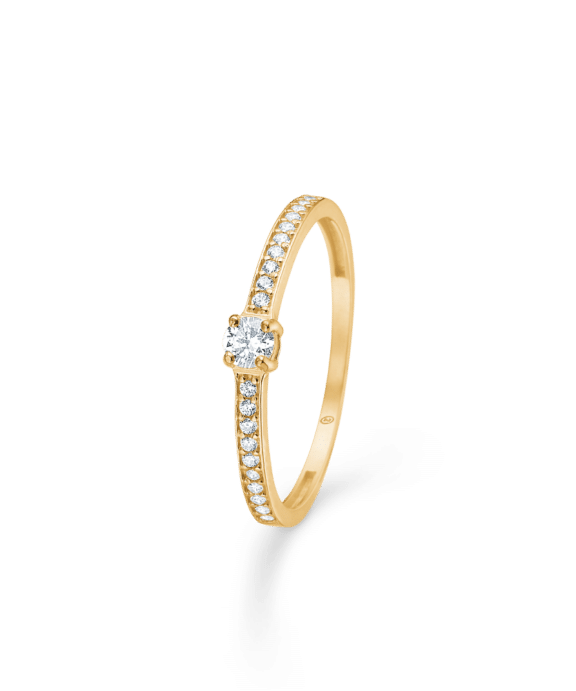 MADS Z MIA RING I 8 KARAT GULD MED ZIRKONIA - 3347144