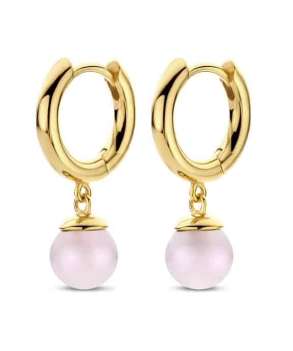 SPRIT ICONS FIGARO ØRERINGE SØLVFORGYLDT PINK - 42172
