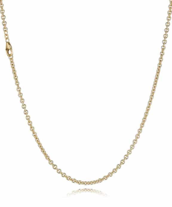 BNH HALSKÆDE ANKER RUND I 8 KARAT GULD - AR806050C