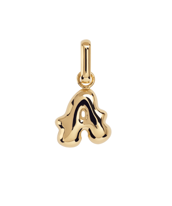 CAMILLE BRINCH PUFFER BOGSTAV A I FORGYLDT SØLV - AAPUL-FG-P