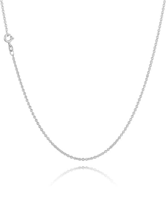 BNH RUND ANKER SØLV HALSKÆDE 36 CM - SAR05036F