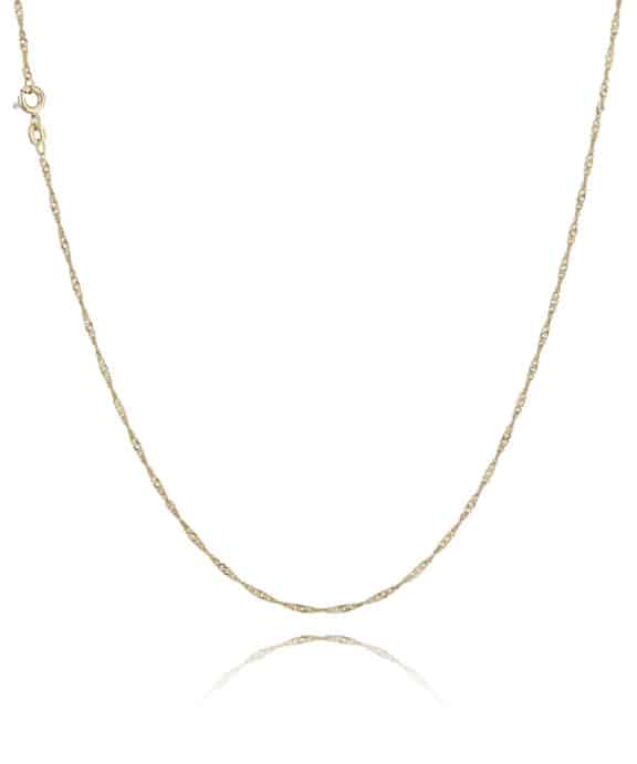 BNH HALSKÆDE SINGAPORE I 14 KARAT GULD 50 CM - SGP1415050F