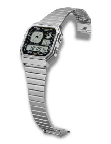 CASIO VINTAGE BASIC UR HERRE STÅL - A130WE-1AEF - Billede 2