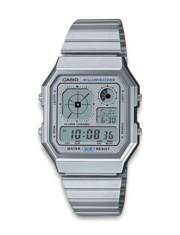 CASIO VINTAGE BASIC GRÅ SKIVE UR HERRE - A130WE-7AEF
