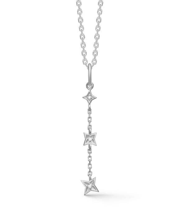 MADS Z VESPER HALSKÆDE I SØLV MED ZIRKONIA - 2127198