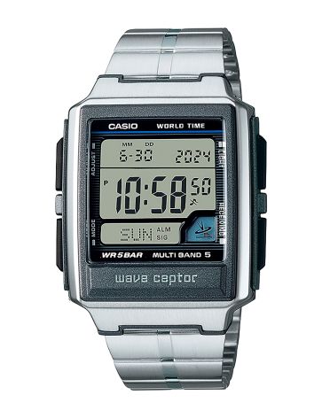 CASIO RADIO CONTROLLED WAVE CEPTOR UR I STÅL - WV-59RD-1AEF