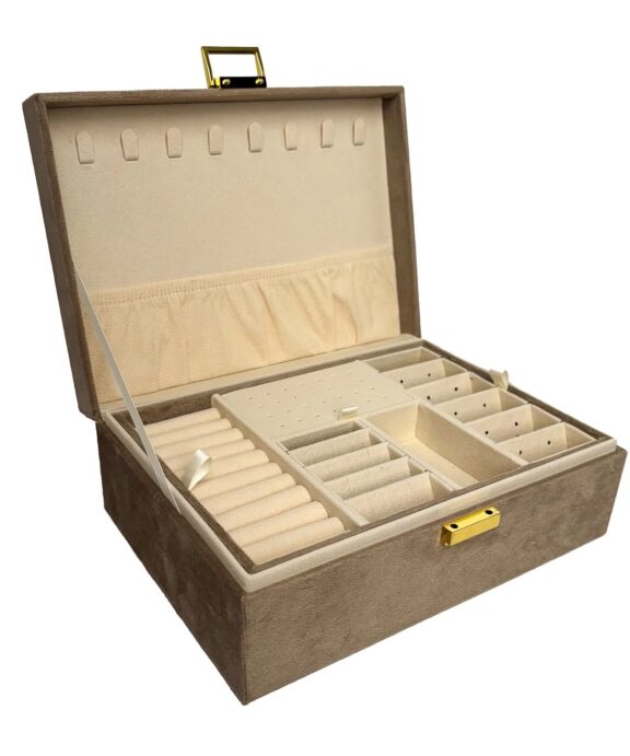 SIERSBØL SMYKKESKRIN I BEIGE - SIRJEWBOX1