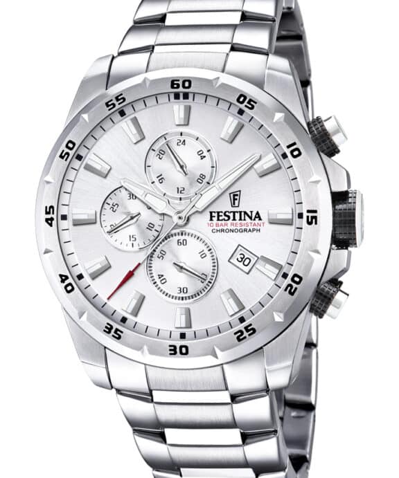 FESTINA CHRONO 100 METER VANDTÆT UR HERRE MED LÆNKE - F20463/1
